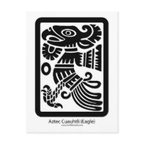 Aztec Cuauhtli - Eagle (Black) Postcard