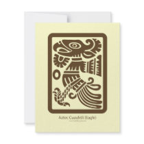 Aztec Cuauhtli - Eagle (Brown) Invitation