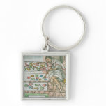 Aztec feather artisan key chains