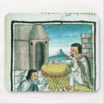 Aztec feather artisans at work mousepads