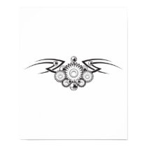Aztec Flower Tattoo Design posters
