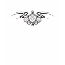 Aztec Flower Tattoo Design t-shirts by doonidesigns Aztec Flower Tattoo Design t-shirts