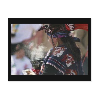Aztec Incense Blessings Postcard by kdpurdy2