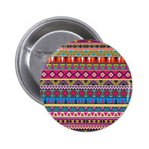 Aztec inspired pattern button