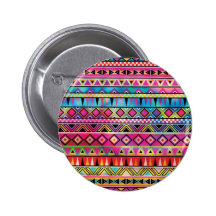 Aztec inspired pattern pin