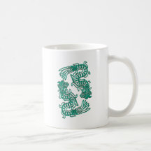 Aztec Jade Serpents Coffee Mugs