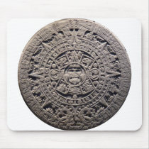 Aztec MAYAN CALENDAR Stone - December 21, 2012 Mousepads
