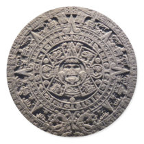Aztec MAYAN CALENDAR Stone - December 21, 2012 Sticker