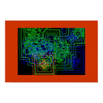 Aztec Microchip posters by Derico Aztec Microchip posters