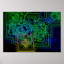 Aztec Microchip Posters