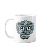 Aztec Mosaic Tlaloc Mask Mugs