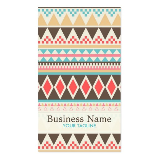 Aztec Pattern Business Card