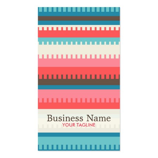 Aztec Pattern Business Card (front side)