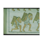 Aztec porters, from the 'Florentine Codex' Postcards
