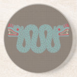 Aztec Serpent Sandstone Coaster