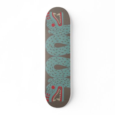 Aztec Serpent Skateboard by TheCultureShock
