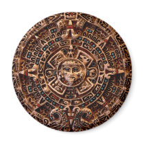 "AZTEC SUN CALENDAR" Art Magnets