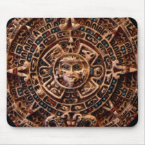 AZTEC SUN DISK mousepads by RavenSpiritPrints AZTEC SUN DISK mousepads