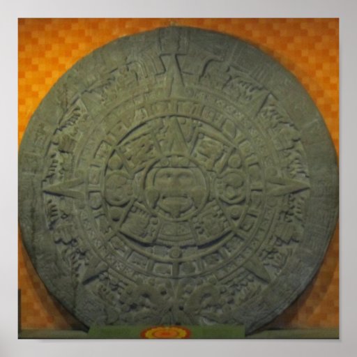 Aztec Sundial Posters | Zazzle