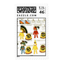 Aztec Symbols Postage Stamps