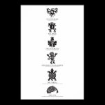 Aztec Symbols Print