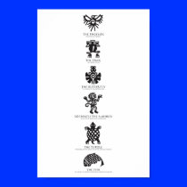 Aztec Symbols Print