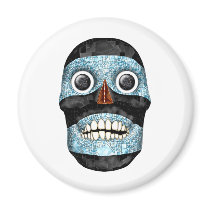 Aztec Tezcatlipoca Mask Fridge Magnet