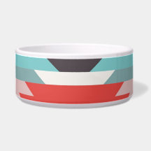 Aztec Tribal Pattern Native American Prints Pet Bowl