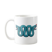 Aztec Turquoise Mosaic Serpent Mug