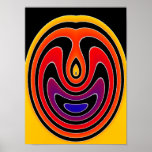 Aztec-Type Design Poster