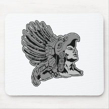 aztec warrior mouse pads