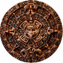 "AZTECA" ROUND PIN photo sculptures