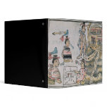 Aztecs consulting and following a map binders