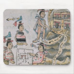 Aztecs consulting and following a map mousepads