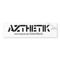 azthetik bumper sticker bumper stickers
