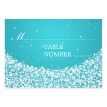 Azul de la chispa de la estrella de Placecards del Plantilla De Tarjeta Personal