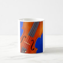 Azul de la taza o de Stein del violín o de café de