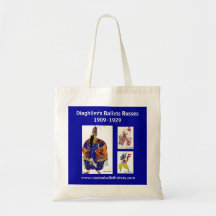 Azul del tote de Russes de los ballets de Diaghile Bolsa