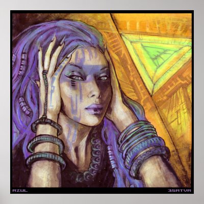 AZUL PRINT by 3Satva
