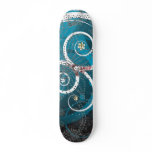 Azul Trans Custom Skate Board