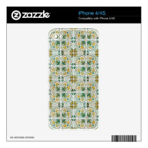 Azulejos Decals For iPhone 4