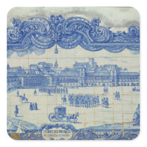 Azulejos tiles depicting the Praca do Comercio Sticker