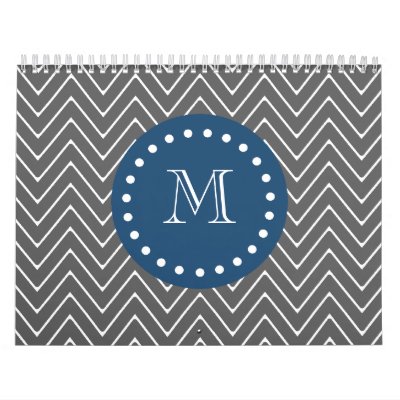 Azules marinos, modelo el | de Chevron del gris de Calendario De Pared Azules marinos, modelo el | de Chevron del gris de Calendario De Pared