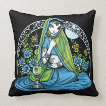 Azura Eclectic Henna Flower Moon Fairy Pillow pillows