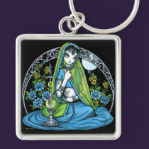 "Azura" Hindi Flower Hookah Princess Fae Keychain keychains