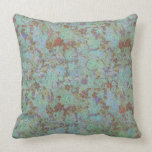 Azure Floral Throw Pillow pillows