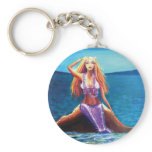 Azure Ocean - Mermaid Art Key Chain keychains