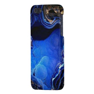 Azurite Blue Geode iPhone 5 case