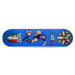 Azzurri Man Italian soccer football gift ideas Skateboard