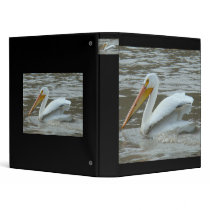 B0014 White Pelican Vinyl Binder